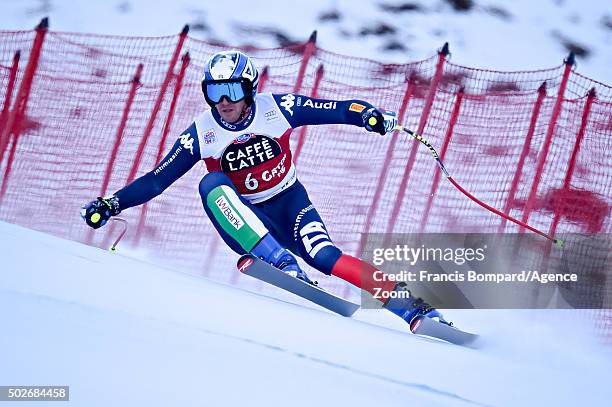 Werner Heel of Italy competes during the Audi FIS Alpine Ski World Cup Men's Downhill Training on December 28, 2015 in Santa Caterina Valfurva, Italy.