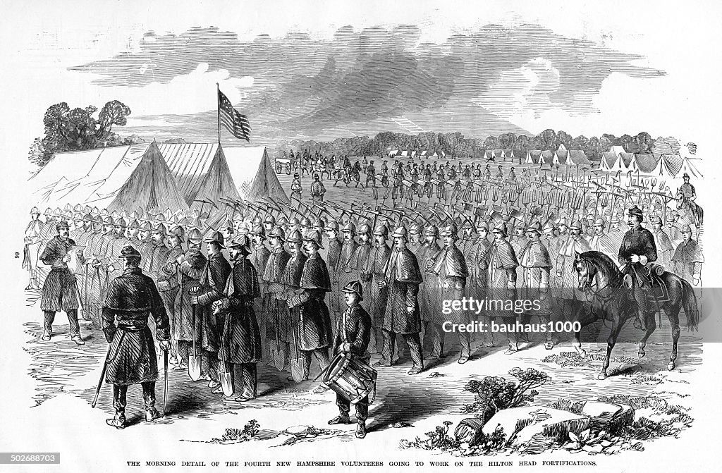 Hilton Head Civil War Engraving