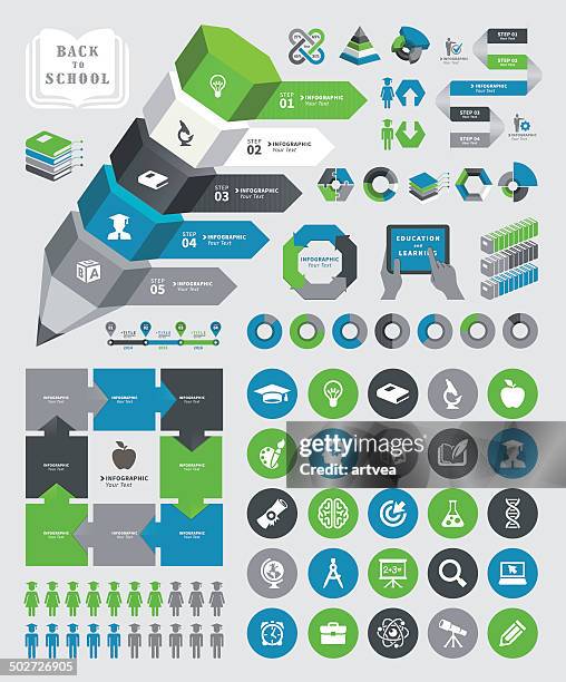 bildung-infografik - organigramm stock-grafiken, -clipart, -cartoons und -symbole