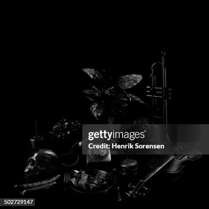 Backdrop Objects Various Objects On Black Backdrop High-Res Stock Photo - Getty Images