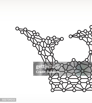 Crown on triangular node royaltfree vecotr graphic Crown on triangular node royaltfree vecotr graphic