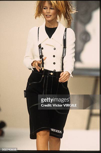 Claudia Schiffer walks the runway during the Chanel Ready to Wear News  Photo - Getty Images