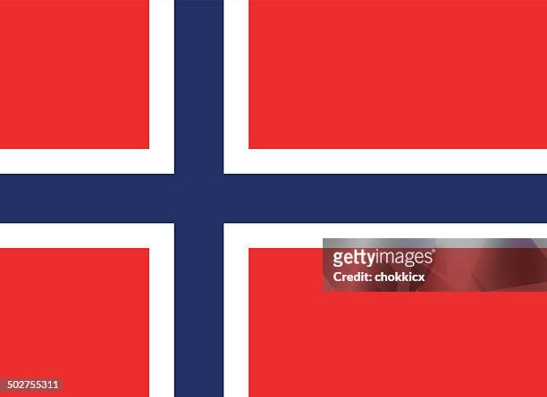 norway flag - norvegia stock illustrations