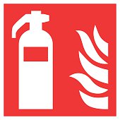 Fire safety sign FIRE EXTINGUISHER