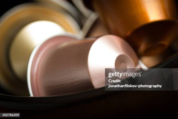 nespresso capsule - coffee capsule stock pictures, royalty-free photos & images