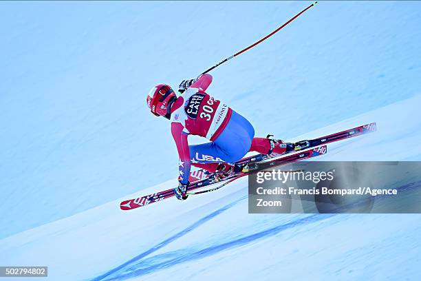 Marco Sullivan of the USA competes during the Audi FIS Alpine Ski World Cup Men's Downhill on December 29, 2015 in Santa Caterina Valfurva, Italy.