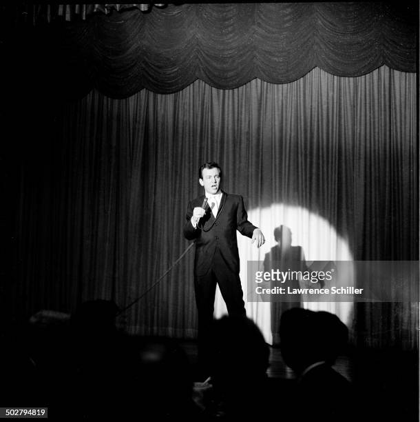 American singer and actor Bobby Darin performs on stage, Las Vegas, Nevada, Las Vegas, Nevada, 1959.