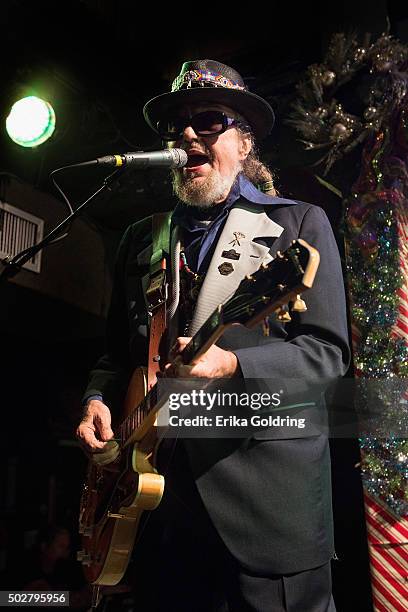 Mac Rebennack, better known as Dr. John, performs at Tipitina's on December 28, 2015 in New Orleans, Louisiana.