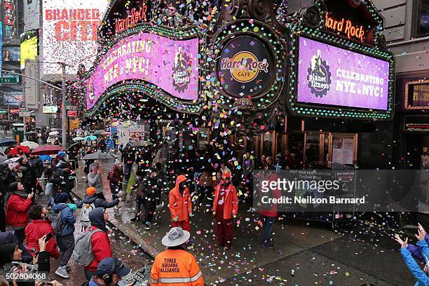 Jeffrey Straus, President of Countdown Entertainment and Co-Producer of New Year's Eve and Tim Tompkins, President Times Square Alliance and...