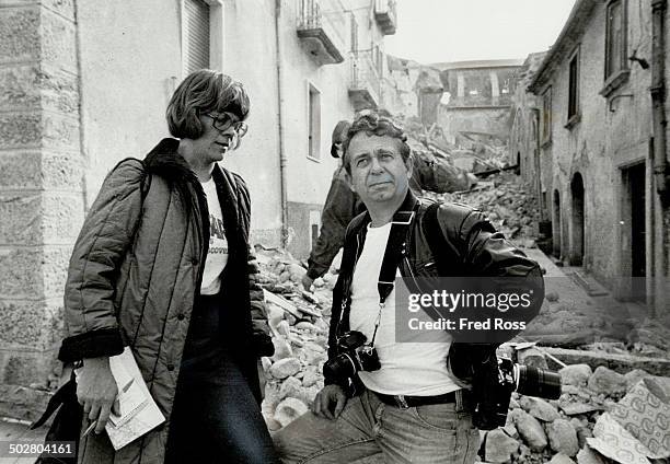 Quake story: Star reporter Christie Blatchford and photographer Fred Ross clambered through the rubble to cover Italy's quake.