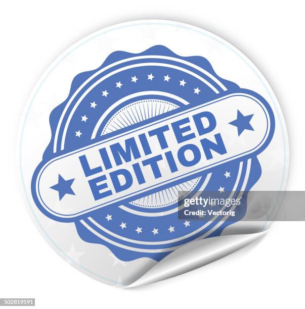 limited edition sticker - limited edition stock illustrations