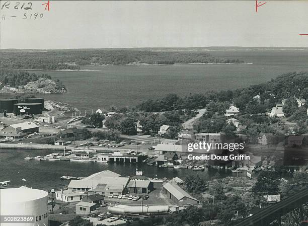 Ontario holiday: Parry Sound. Centre of one of Ontario's finest resort regions; Parry Sound basks in the sun on the east shore of Georgian Bay; 169...