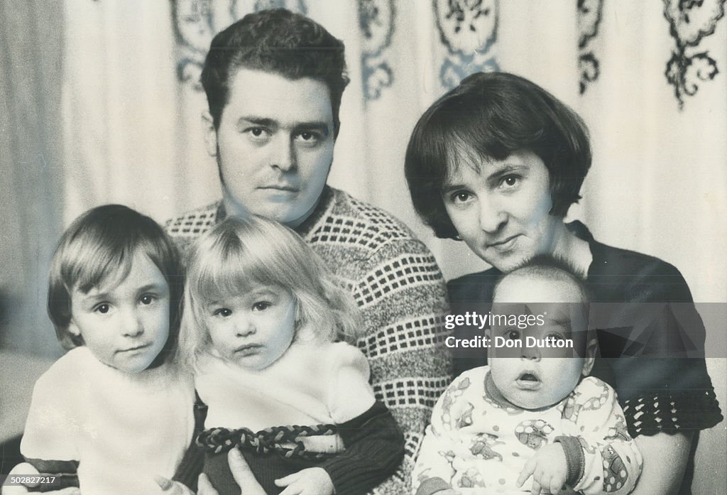 Raymond and claire Lagrandeur, of Garson, are pictured with their three children. Denise, 5, Joanne,