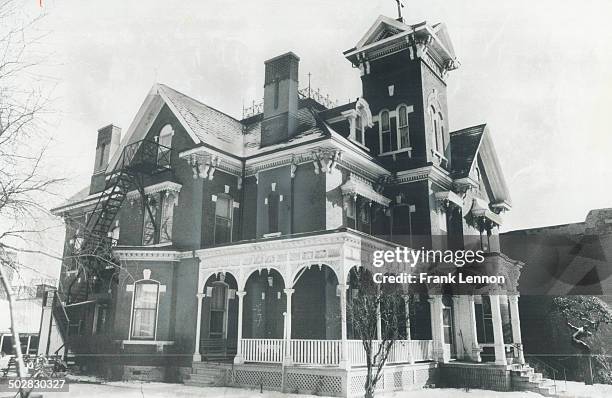 Cross on the tower of the stately home at 25 Augusta Ave. Gives a hint that it is a convent. It is owned by the Felician Sisters who bought it in...