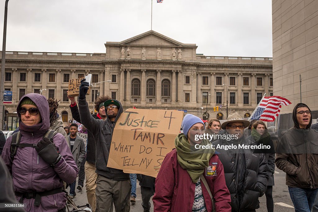 Clevelanders Protest Grand Jury Decision Not To Indict Cops In Tamir Rice Shooting