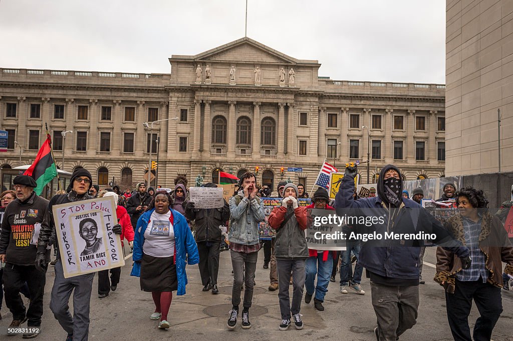 Clevelanders Protest Grand Jury Decision Not To Indict Cops In Tamir Rice Shooting