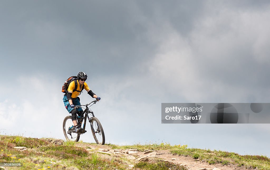 Thundery mountainbiking im Carinthian Mountains, Österreich