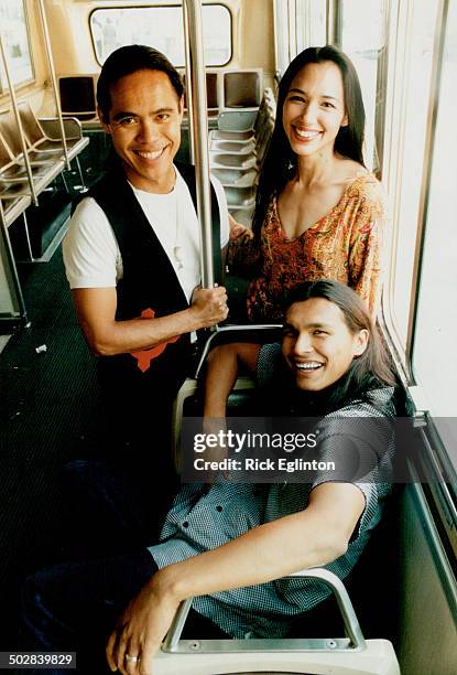 Smoke Signals from Left: Evan Adams; Irene Bedard; and Adam Beach