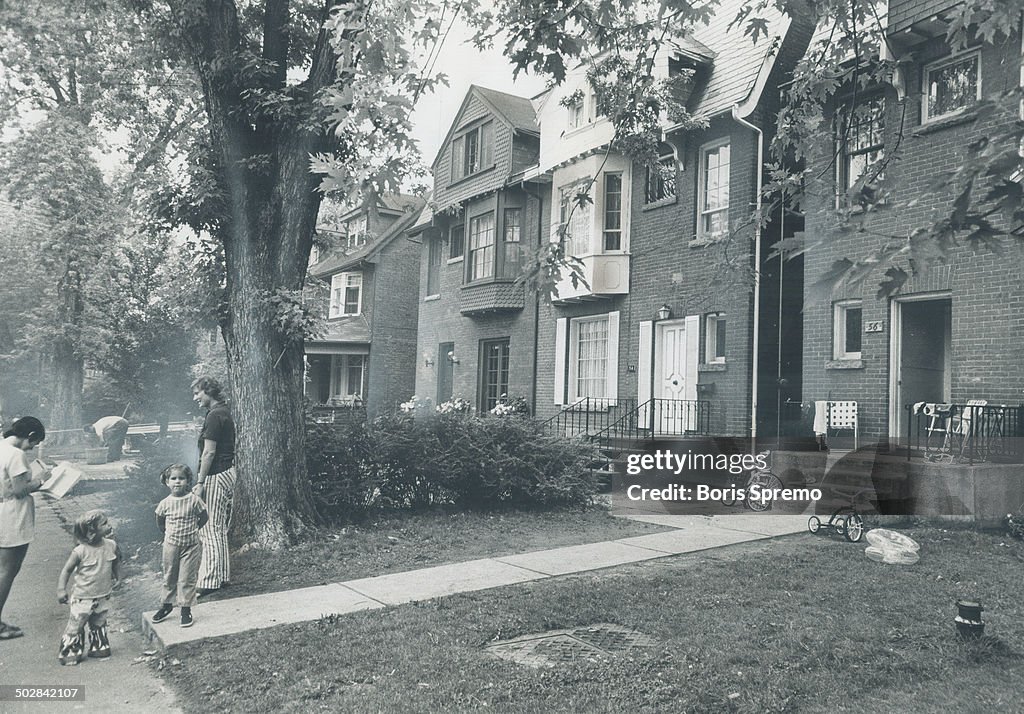 Solid looking; old fashioned houses line Rathnelly Ave.; which is the centre of the country. Rathnel