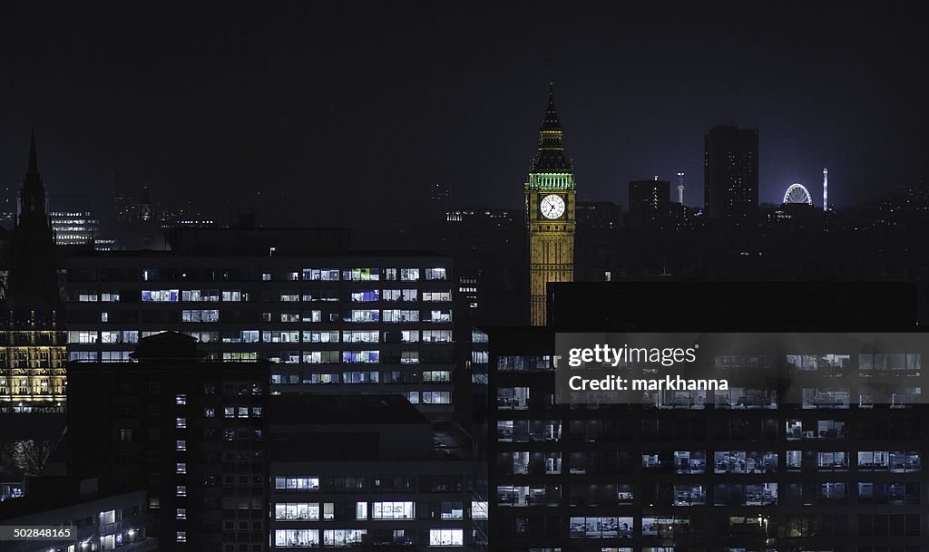 UK, UK, London, Picture of Big Ben at night