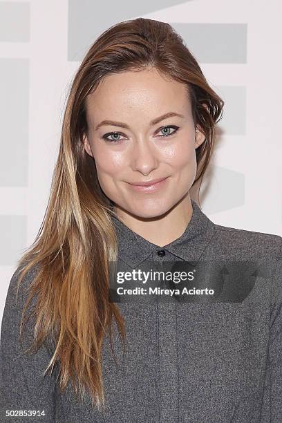 Actress Olivia Wilde attends the "Meadowland" New York screening and Q&A at Museum of Modern Art on December 29, 2015 in New York City.