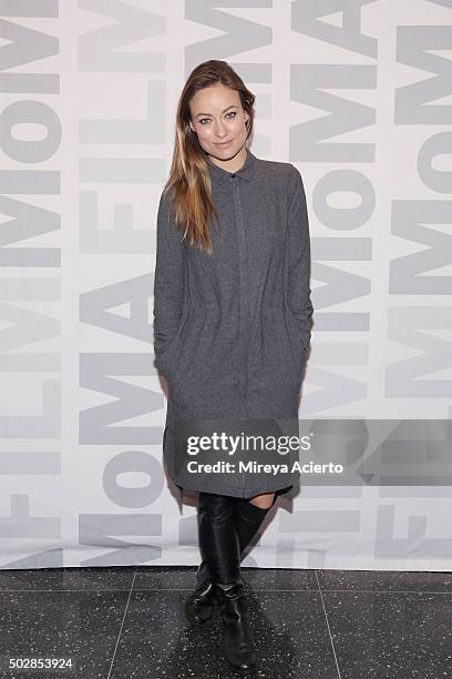 Actress Olivia Wilde attends the "Meadowland" New York screening and Q&A at Museum of Modern Art on December 29, 2015 in New York City.