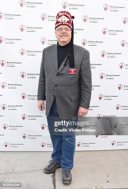 Shriners Hospitals for Children - Los Angeles board chairman David R. Doan attends Celebrities Decorate The Shriners Rose Parade Float - Shriners...