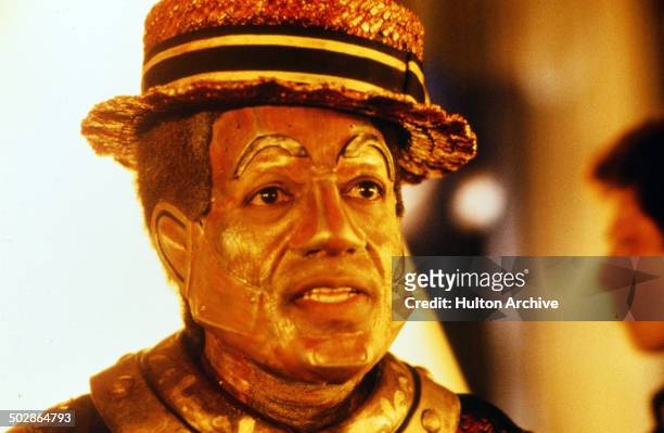Nipsey Russell as the Tin man looks on in a scene for the Universal Studios movie "The Wiz" circa 1978.