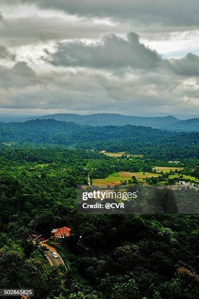 post card from rajas seat - coorg india stock pictures, royalty-free photos & images