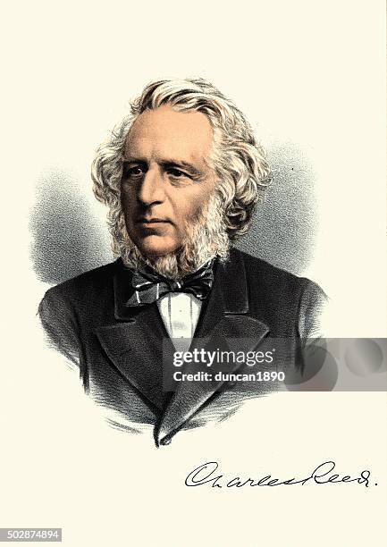 Charles Reed Model Eminent Victorians Portrait Of Charles Reed High-Res Vector Graphic ...