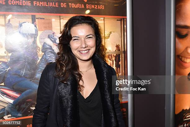 Presenter Anais Baydemir attend 'Ta Mere!' Premiere at Cinema des Cineastes on December 29, 2015 in Paris, France.