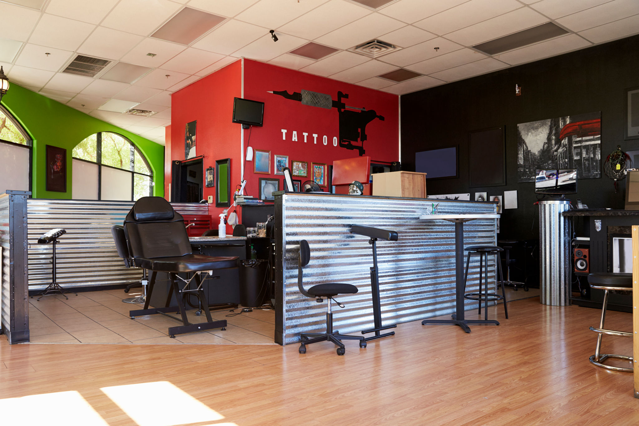 tattoo studio interior