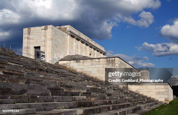 germany: zeppelin field in nuremberg - zeppelinfeld stock pictures, royalty-free photos & images