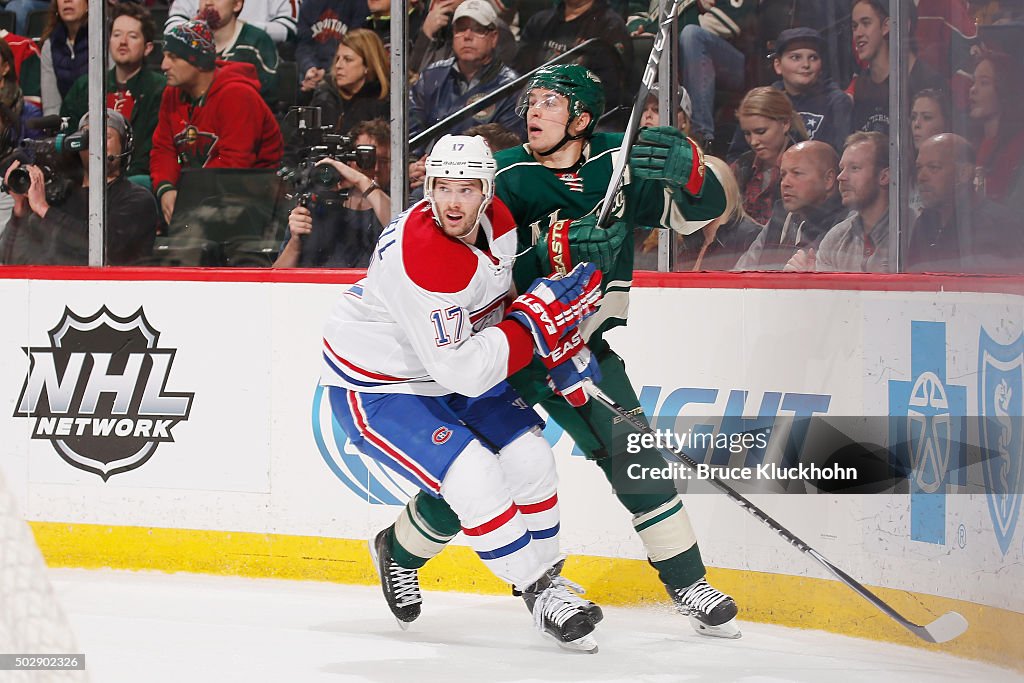 Montreal Canadiens v Minnesota Wild