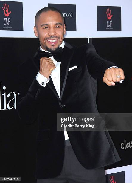 Professional Boxer Andre Ward attends the Rihanna And The Clara Lionel Foundation 2nd Annual Diamond Ball at The Barker Hanger on December 10, 2015...