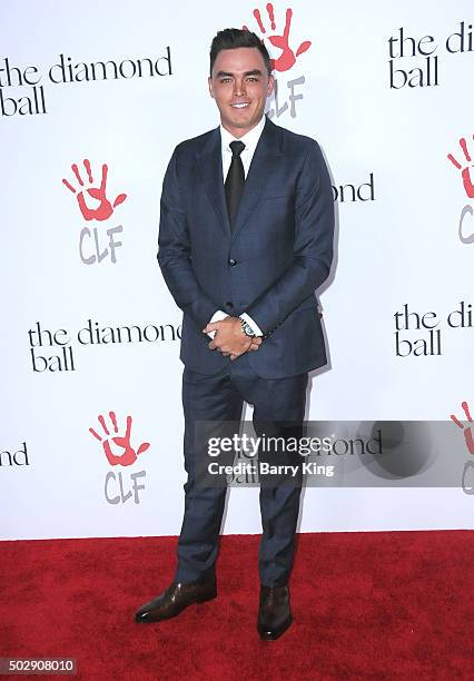 Golfer Rickie Fowler attends the Rihanna And The Clara Lionel Foundation 2nd Annual Diamond Ball at The Barker Hanger on December 10, 2015 in Santa...