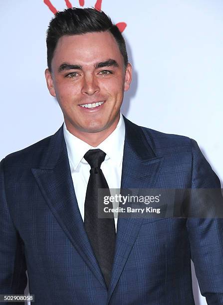 Golfer Rickie Fowler attends the Rihanna And The Clara Lionel Foundation 2nd Annual Diamond Ball at The Barker Hanger on December 10, 2015 in Santa...