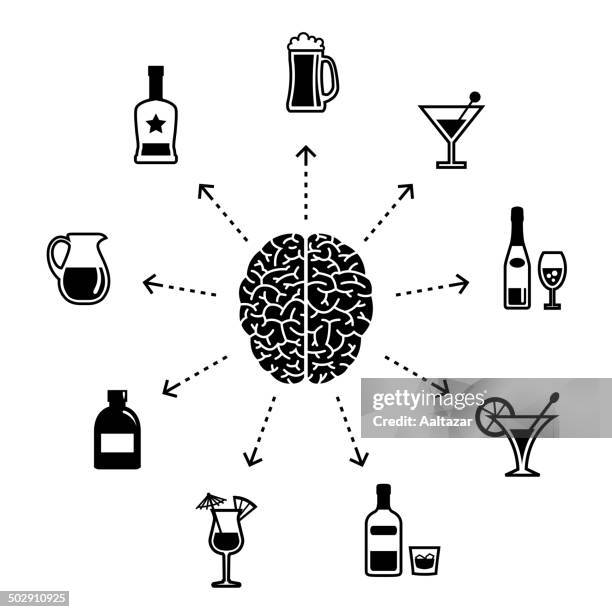 Thinking About Alcohol High-Res Vector Graphic - Getty Images