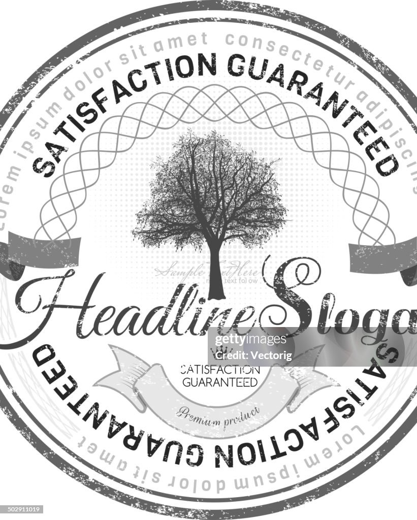 Tree Label High-Res Vector Graphic - Getty Images