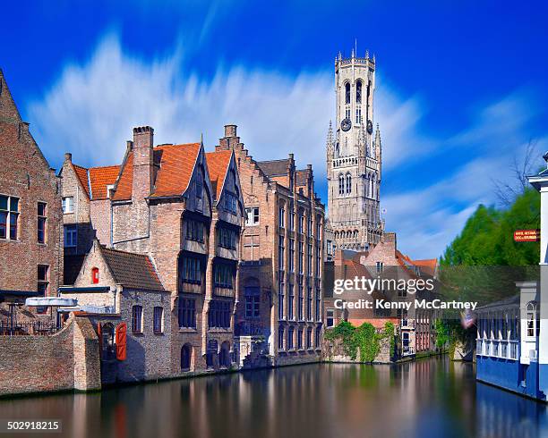 belgian belfry - campanario torre imagens e fotografias de stock