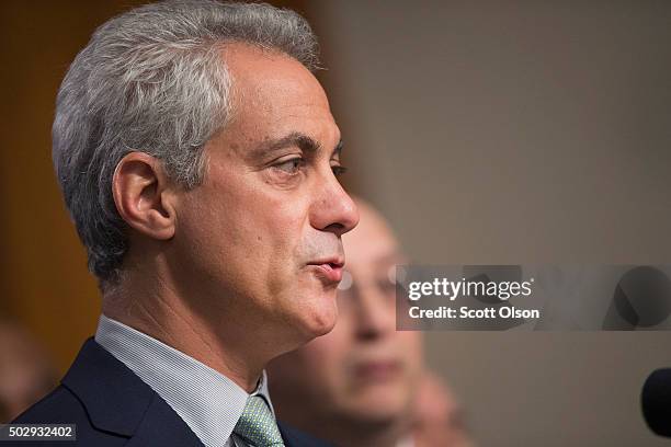 Chicago Mayor Rahm Emanuel addresses changes in training and procedures that will take place at the Chicago police department in the wake of recent...