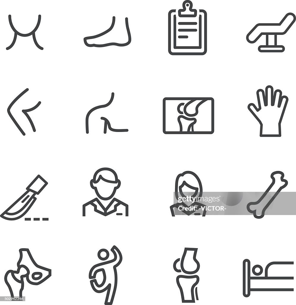 Orthopädischer Icons-Line Serie
