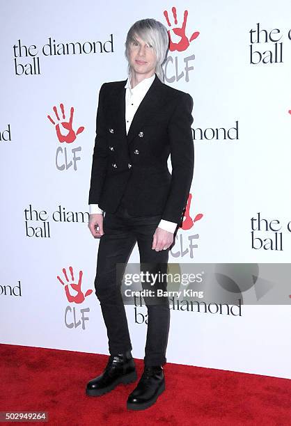 Designer Brian Lichtenberg attends the Rihanna And The Clara Lionel Foundation 2nd Annual Diamond Ball at The Barker Hanger on December 10, 2015 in...