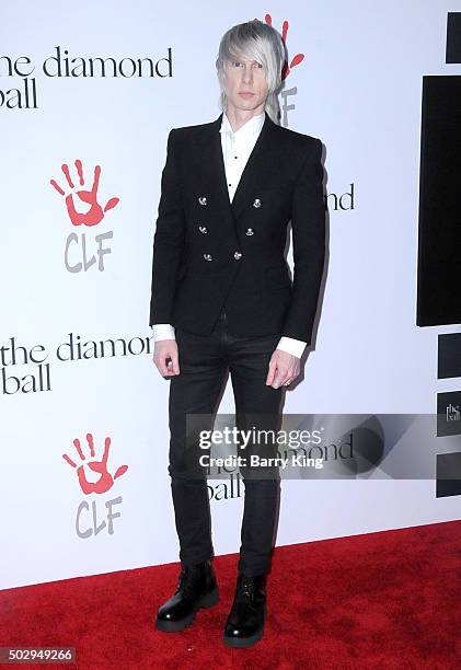 Designer Brian Lichtenberg attends the Rihanna And The Clara Lionel Foundation 2nd Annual Diamond Ball at The Barker Hanger on December 10, 2015 in...