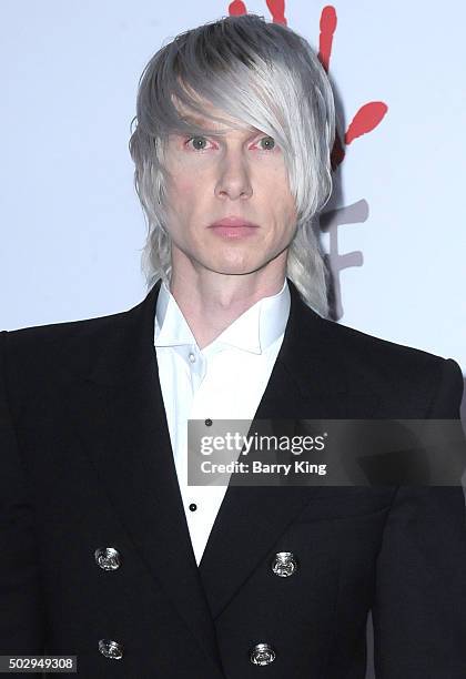 Designer Brian Lichtenberg attends the Rihanna And The Clara Lionel Foundation 2nd Annual Diamond Ball at The Barker Hanger on December 10, 2015 in...