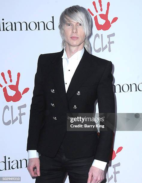 Designer Brian Lichtenberg attends the Rihanna And The Clara Lionel Foundation 2nd Annual Diamond Ball at The Barker Hanger on December 10, 2015 in...