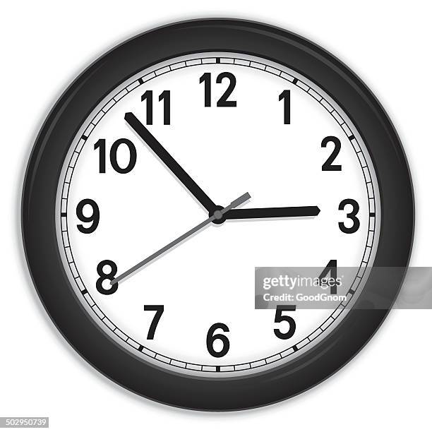 ilustraciones, imágenes clip art, dibujos animados e iconos de stock de reloj negro - reloj de pared