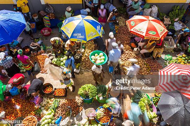 african vegetable market assomada, santiago island - cabo verde - fotografias e filmes do acervo