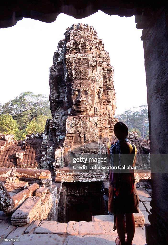 Woman at Bayon