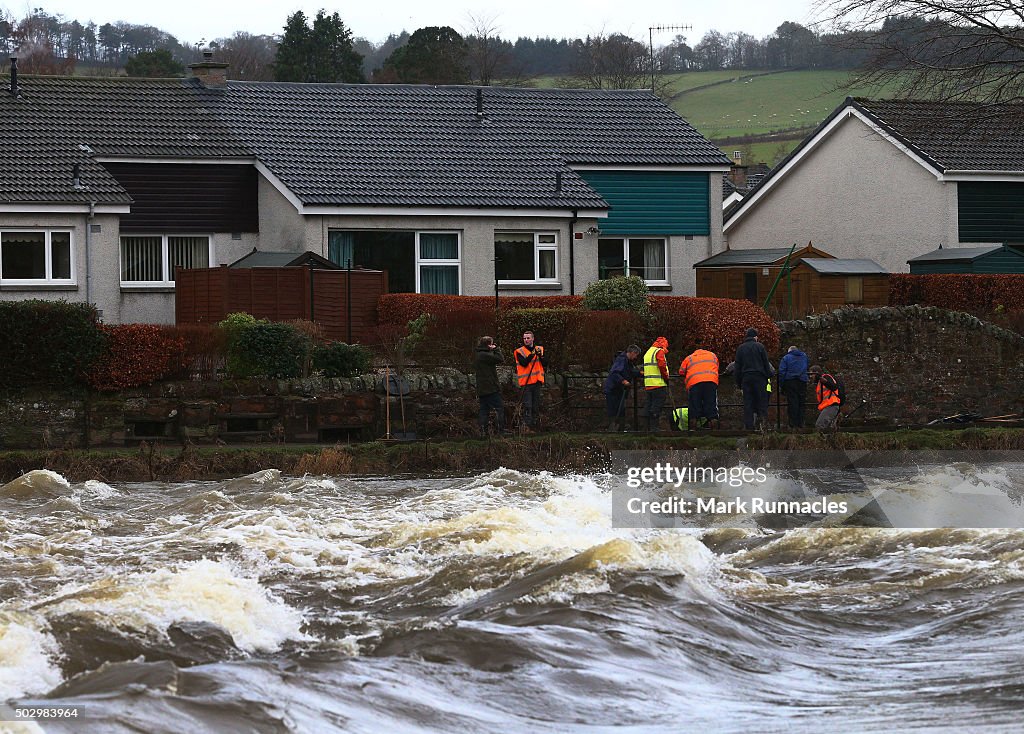 Storm Frank Causes More Flooding In The North of England And Scotland